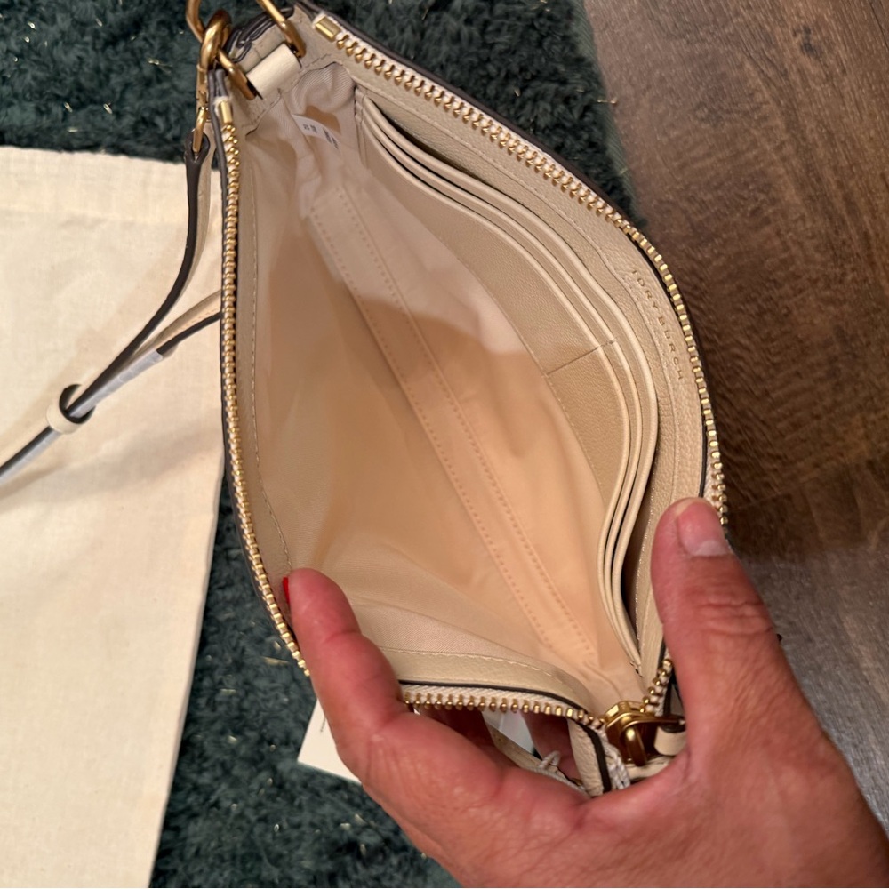 Tory Burch Mercer Beige Crossbody Bag new - Picture 5 of 7